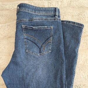 Stylish Blue Straight Leg Women's Jeans